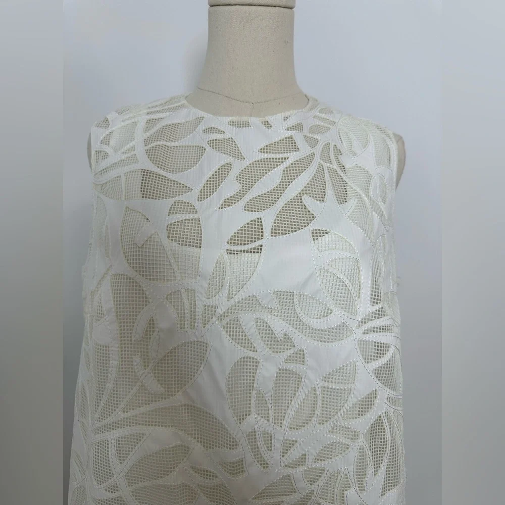 Akris Punto Faux Leather Leaves Dress - Picture 6 of 10